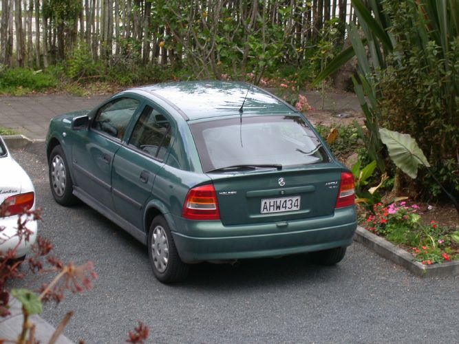 Our trusty Holden Astra -a New Zealand made car.